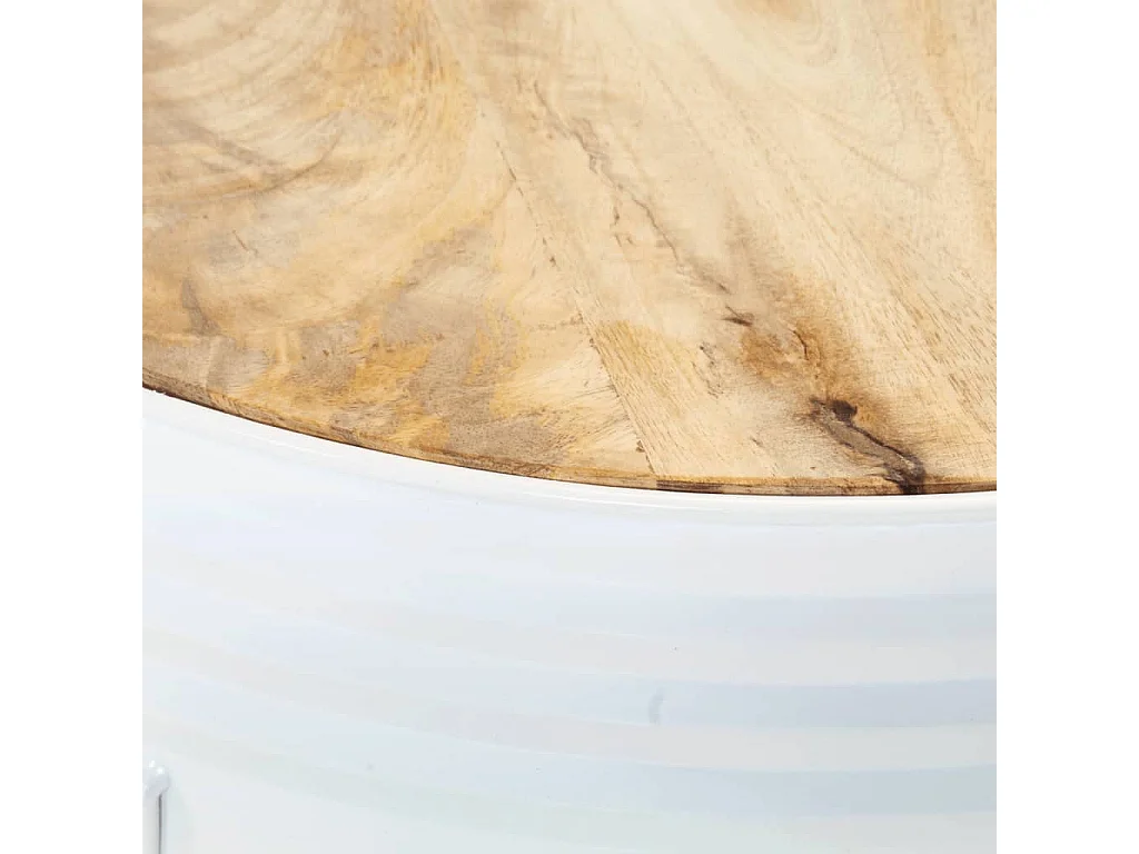 Mesa de centro | Mesa auxiliar con luces LED blanco 90x50x40 cm SHL471760