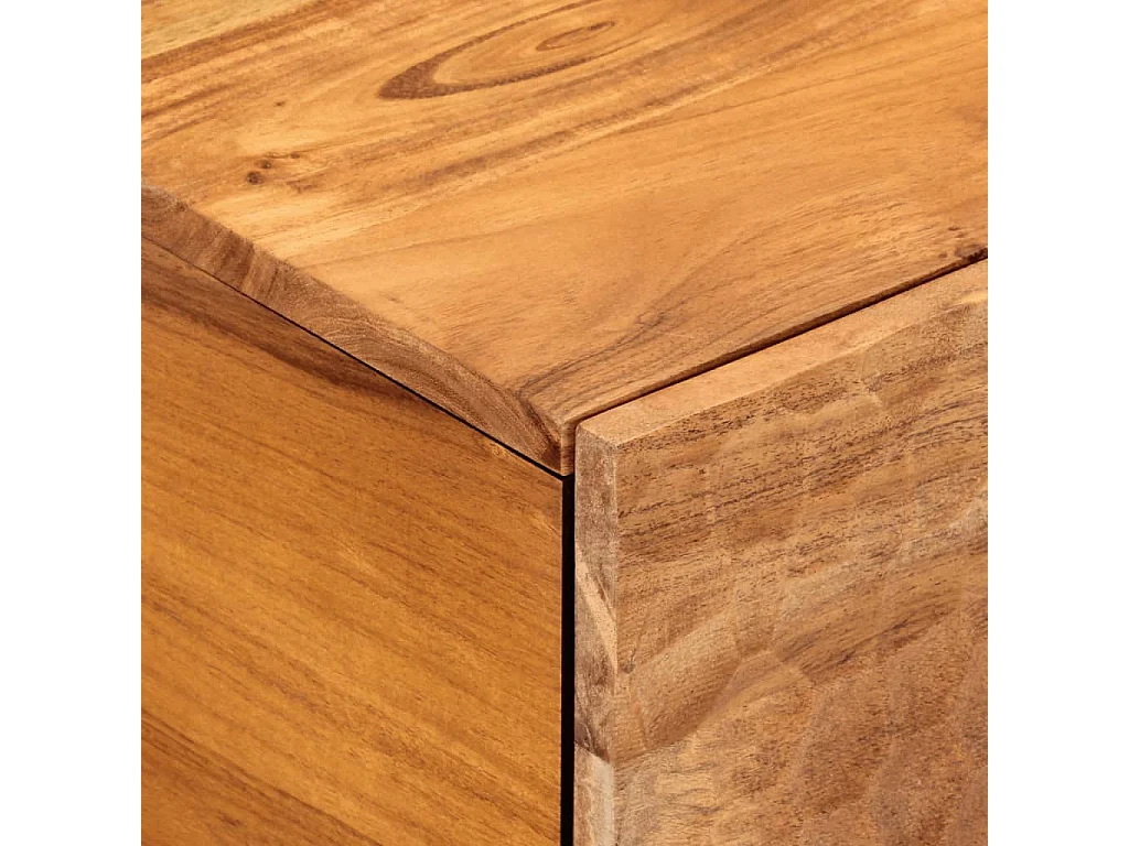 Table basse salon-Table d'appoint 80x50x40 cm bois massif d'acacia SHL63576