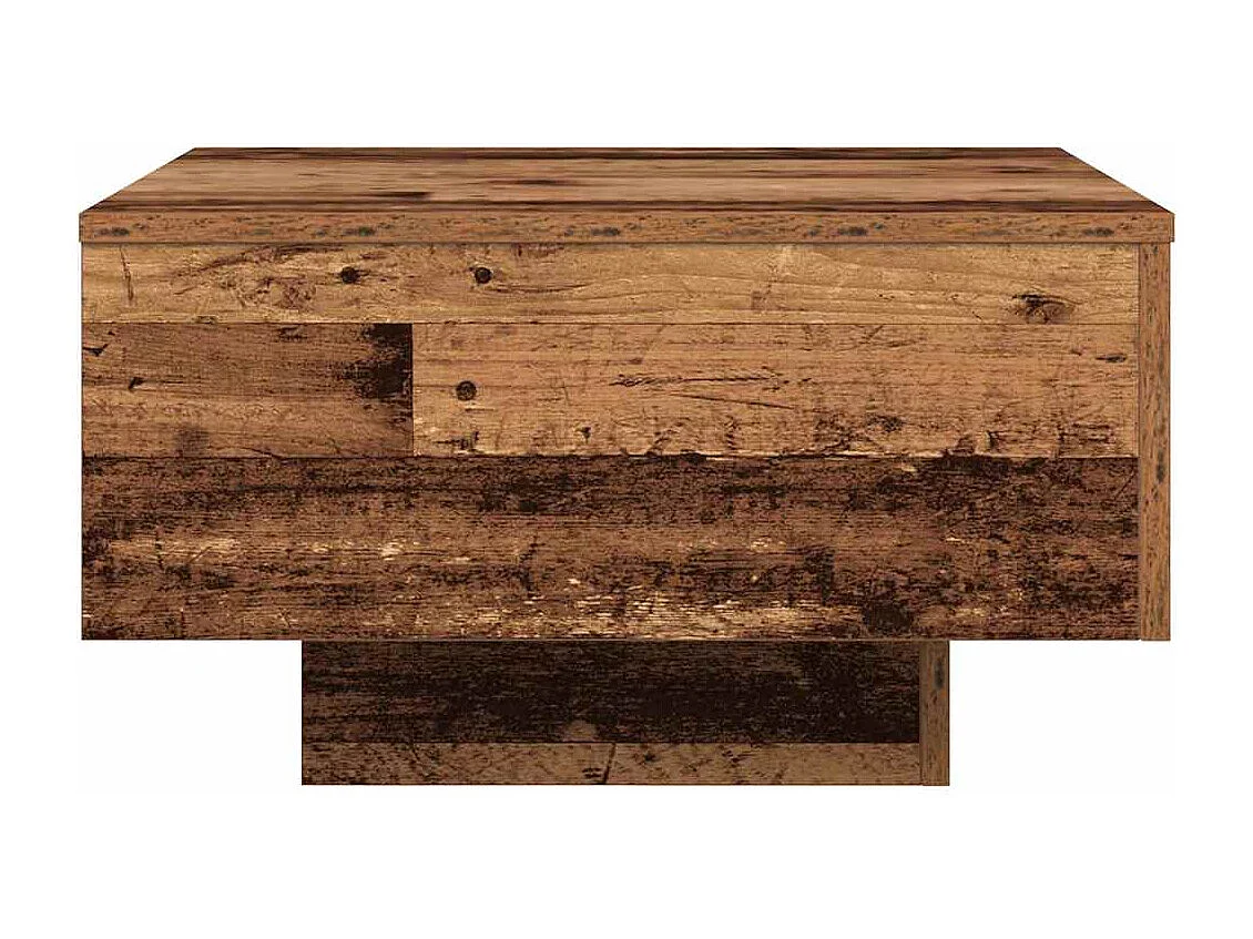 Salontafel | Koffietafel Oud hout 55 x 55 x 31 cm Bewerkt hout