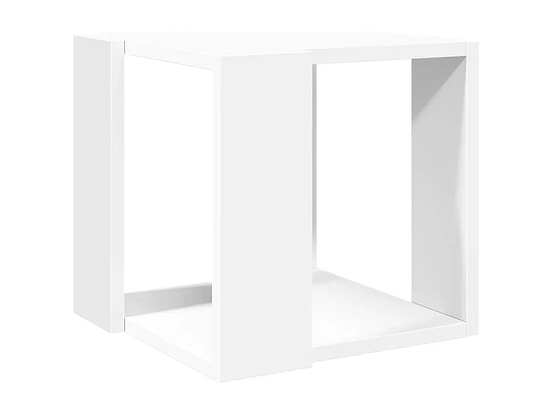 Table basse salon-Table d'appoint blanc 32x32x30 cm bois d'ingénierie SHL1466
