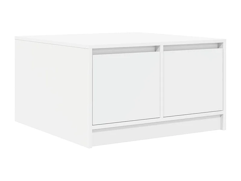 Mesa de centro | Mesa de apoio com gavetas 70.5x70x40 cm branco