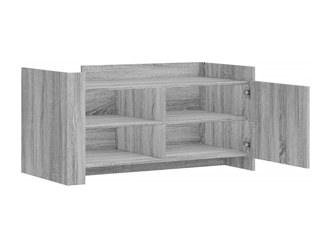 Mesa de centro-Mesa auxiliar madera maciza de mango negra 80x50x40 cm SHL3001