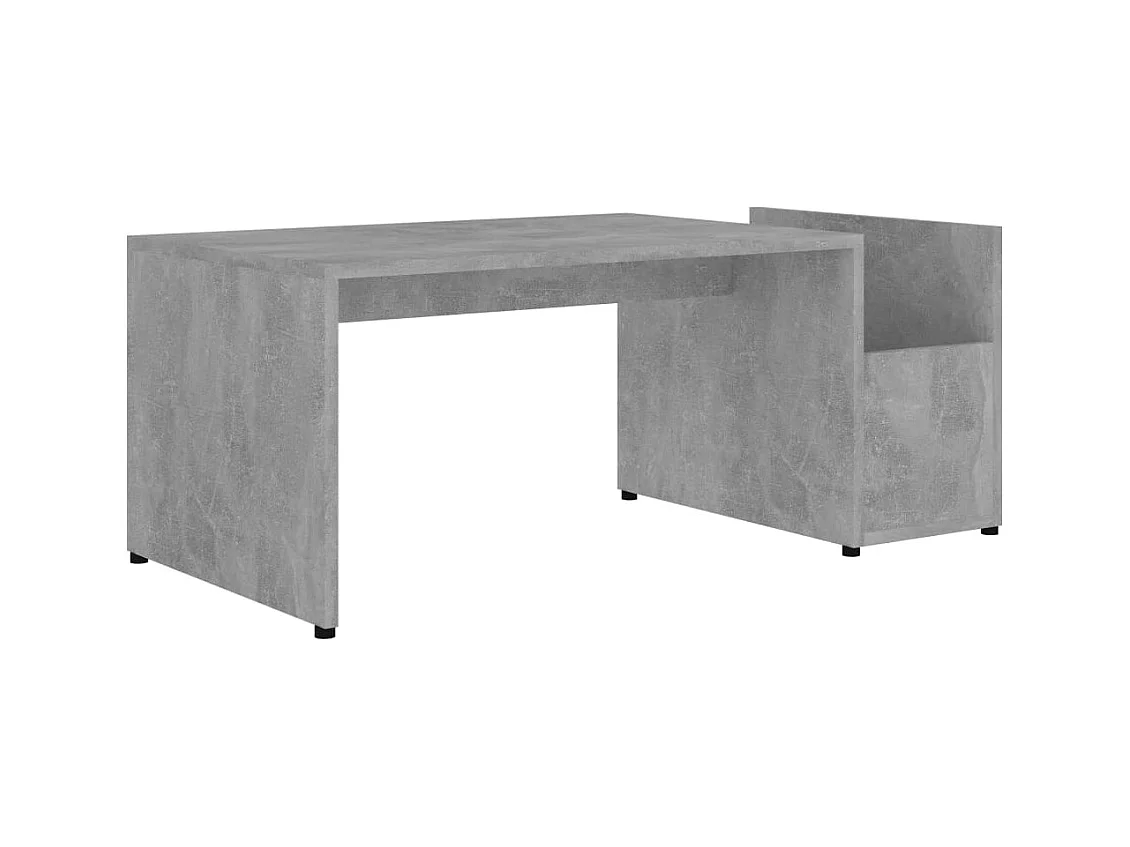 Table basse salon-Table d'appoint Gris béton 90x45x35 cm bois d’ingénierie SHL9964