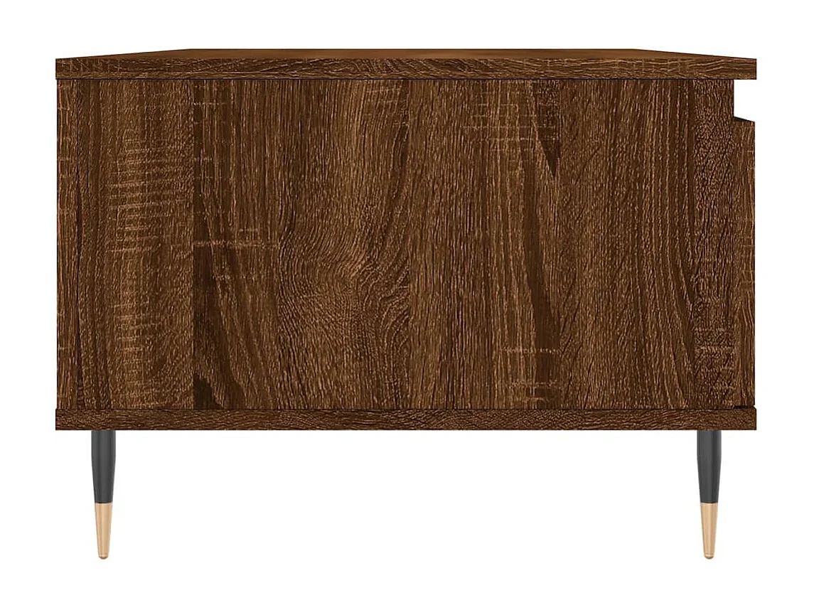Table basse salon-Table d'appoint Chêne marron 90x50x36,5 cm Bois d'ingénierie SHL24348