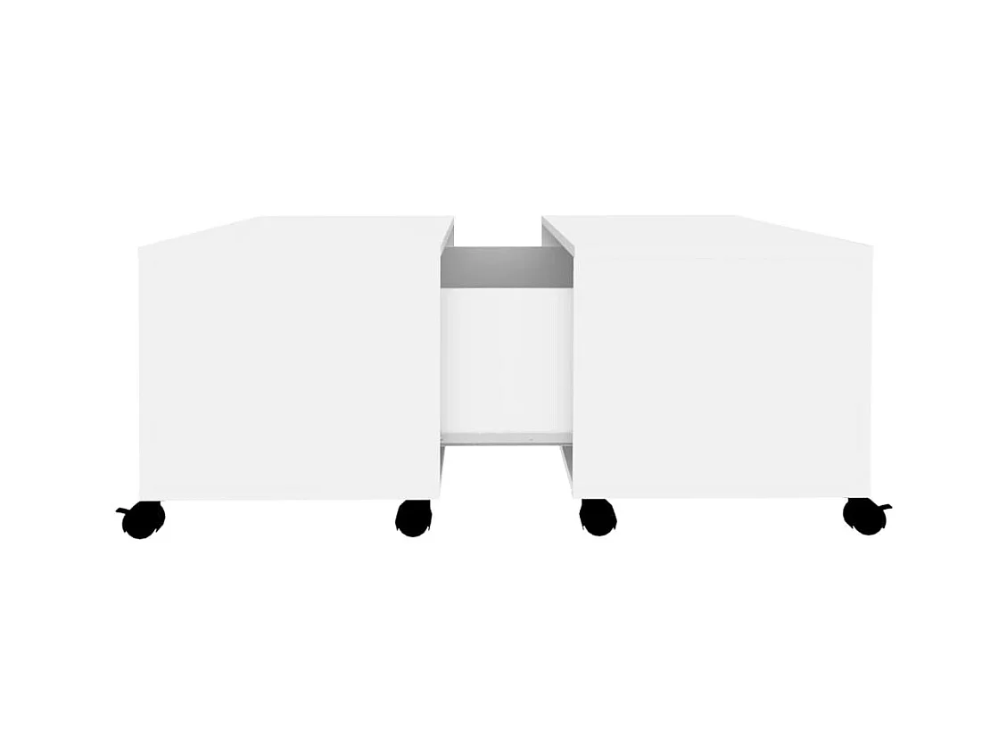 Mesa de centro | Mesa auxiliar con puertas de vidrio roble Sonoma 68,5x50x50 cm SHL3078