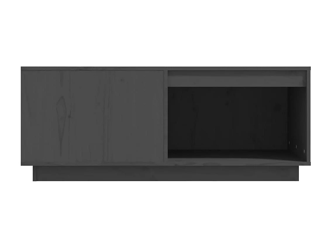 Couchtisch-Sofatisch-Beistelltische Grau 100x101x40,5 cm Massivholz Kiefer SHL54486