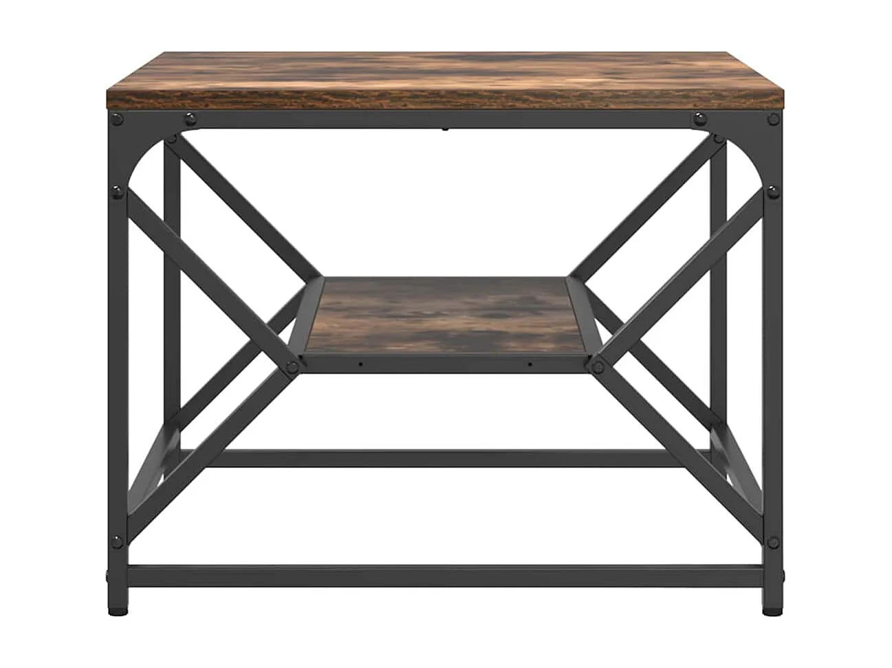 Couchtisch-Wohnzimmertisch-Beistelltische Geräucherte Eiche 51x50x40 cm SHL36432