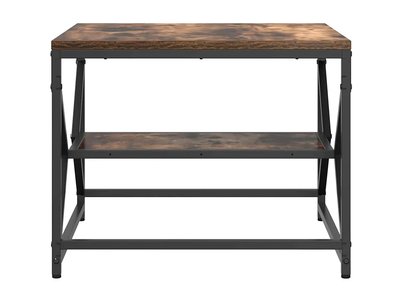 Couchtisch-Wohnzimmertisch-Beistelltische Geräucherte Eiche 51x50x40 cm SHL36432