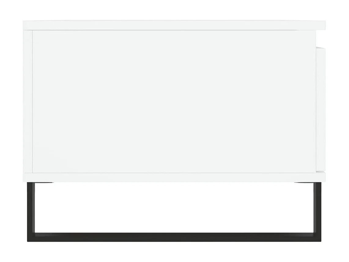 Couchtisch-Wohnzimmertisch-Beistelltische Weiß 90x50x36,5 cm Holzwerkstoff SHL24079