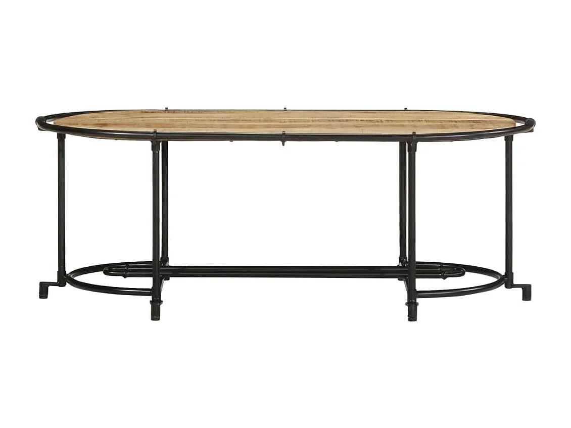 Table basse salon-Table d'appoint 110x55x40 cm bois de manguier massif brut SHL63307