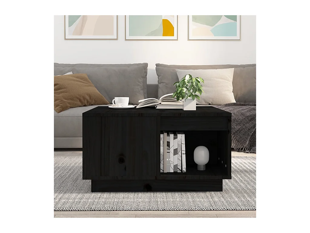 Mesa de centro | Mesa auxiliar madera contrachapada gris Sonoma 55x55x36,5 cm SHL371965