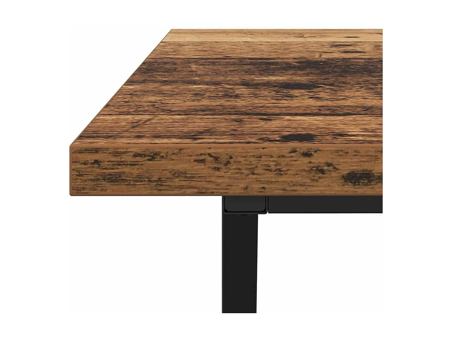 Couchtisch-Wohnzimmertisch-Beistelltische Altholz 100x50x40 cm Sperrholz und Metall SHL53144