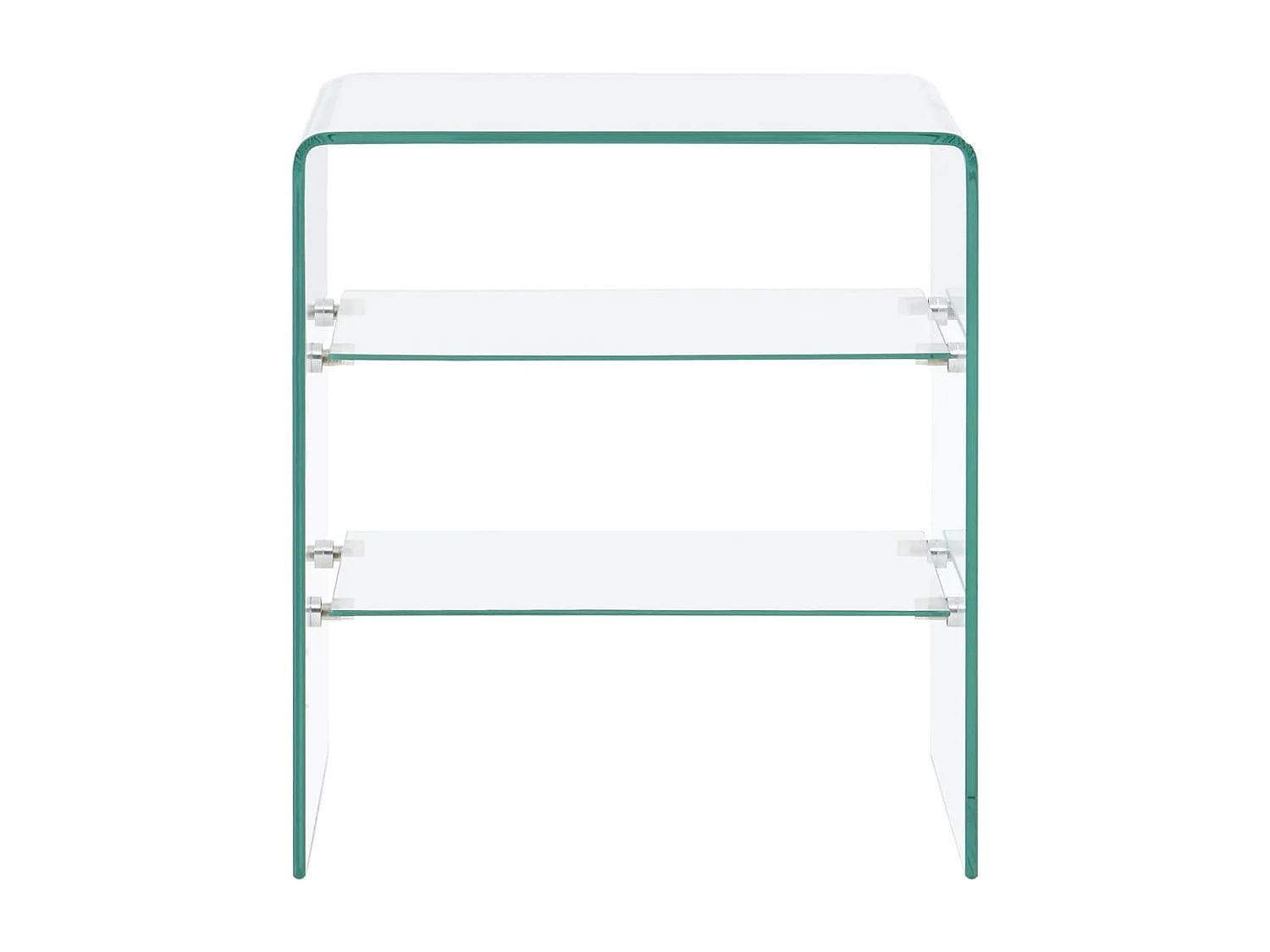 Couchtisch-Beistelltisch-Sofatisch 50x40x56 cm Hartglas SHL11444