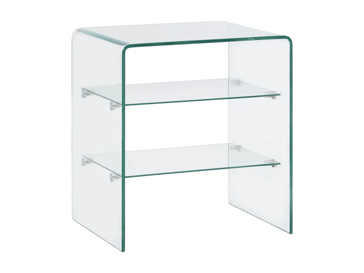 Couchtisch-Beistelltisch-Sofatisch 50x40x56 cm Hartglas SHL11444