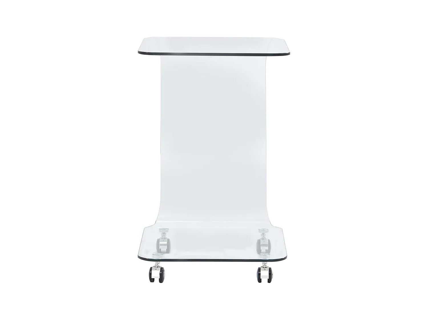Table basse salon-Table d'appoint 45x40x63 cm Verre trempé SHL46464