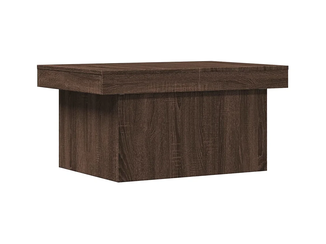 Table basse salon-Table d'appoint chêne marron 100x55x40 cm bois d'ingénierie SHL12867