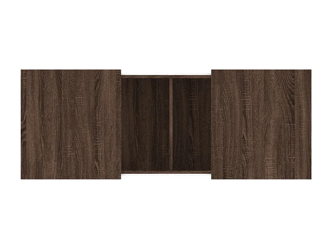 Couchtisch-Wohnzimmertisch-Beistelltische Braun Eichen-Optik 100x55x40 cm Holzwerkstoff SHL41765