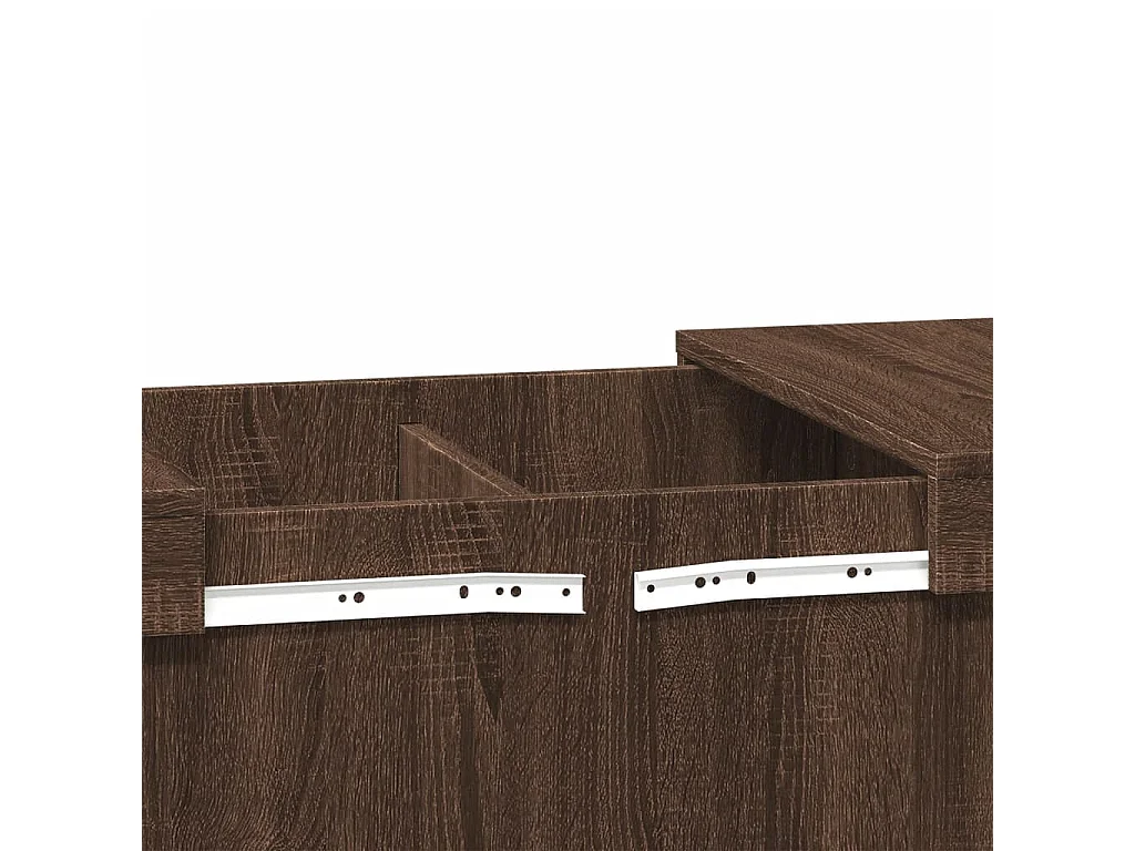 Couchtisch-Wohnzimmertisch-Beistelltische Braun Eichen-Optik 100x55x40 cm Holzwerkstoff SHL41765