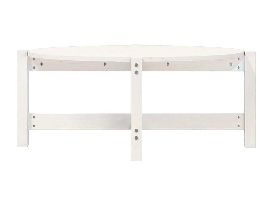 Mesa de centro | Mesa auxiliar madera de ingeniería brillo blanco 50x50x40 cm SHL415140