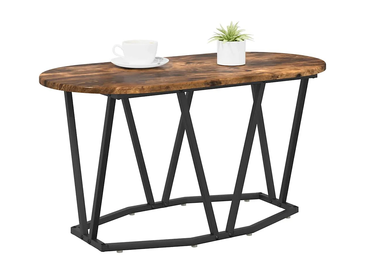 Couchtisch-Wohnzimmertisch-Beistelltische Geräucherte Eiche 80x40x40.5 cm SHL79556