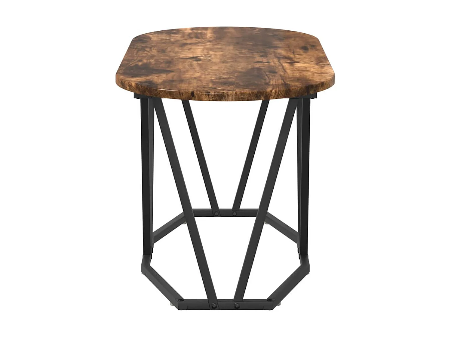 Couchtisch-Wohnzimmertisch-Beistelltische Geräucherte Eiche 80x40x40.5 cm SHL79556