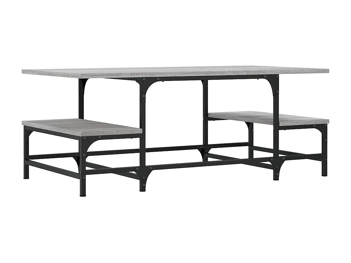 Couchtisch-Wohnzimmertisch-Beistelltische Grau Sonoma 100x50,5x40 cm Holzwerkstoff SHL40591