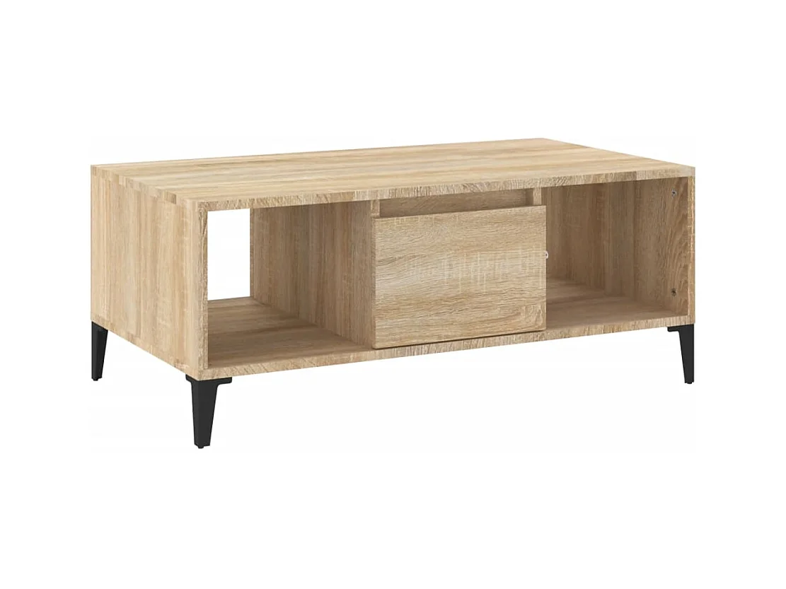 Mesa de centro | Mesa auxiliar madera contrachapada roble Sonoma 55x55x36,5 cm SHL241683