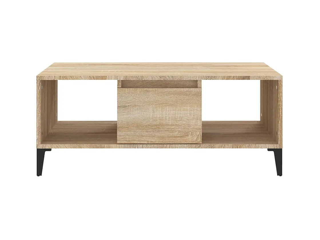 Mesa de centro | Mesa auxiliar madera contrachapada roble Sonoma 55x55x36,5 cm SHL241683