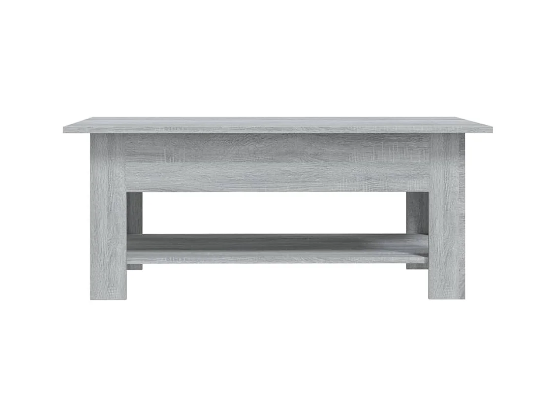 Mesa de centro | Mesa auxiliar madera contrachapada blanco 90x50x36,5 cm SHL2101
