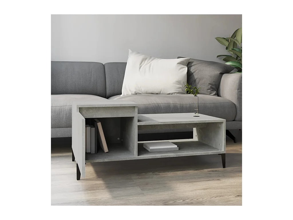 Mesa de centro | Mesa auxiliar madera de ingeniería blanca 50x50x40 cm SHL3188