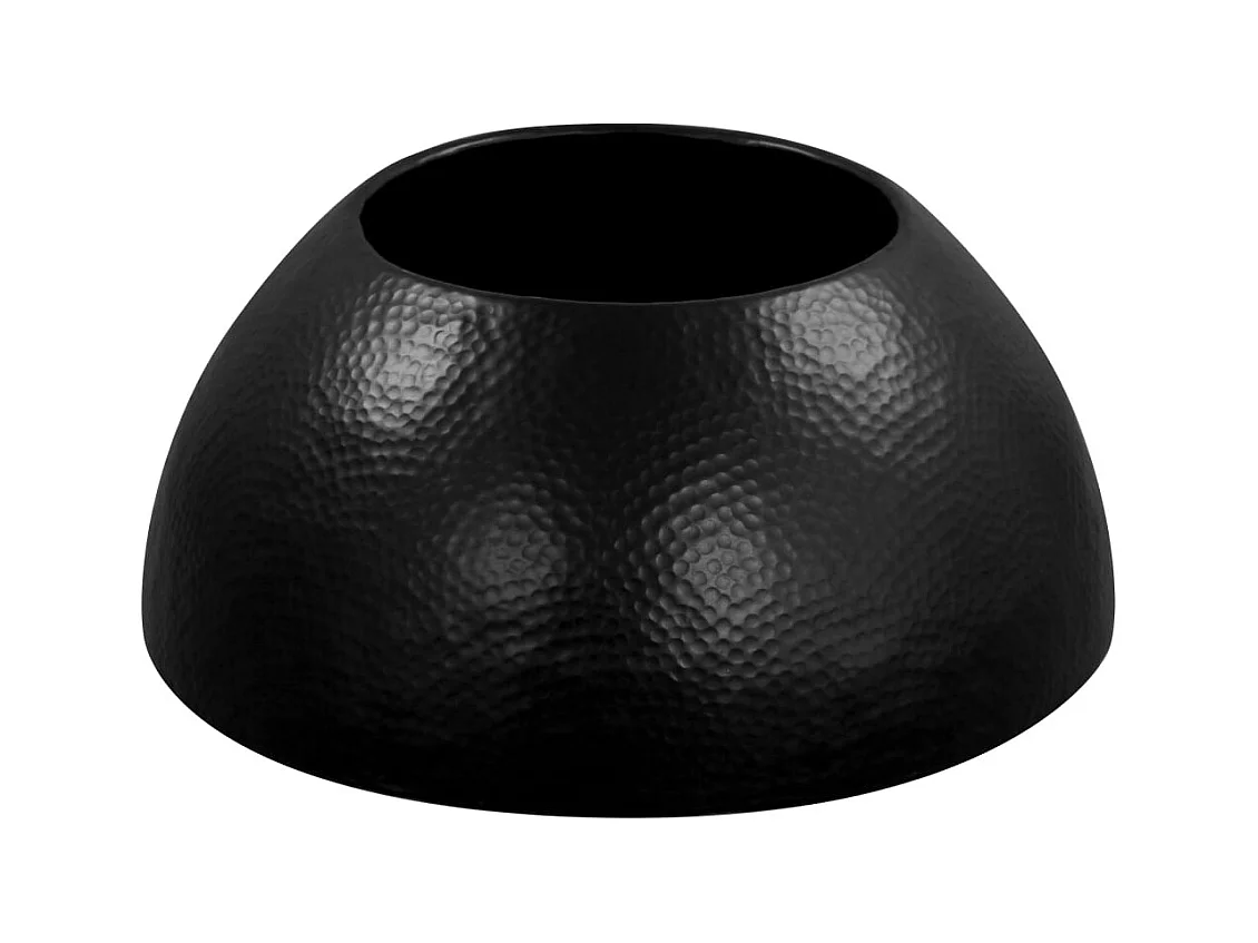 Table basse salon-Table d'appoint Aluminium martelé 70x30 cm Noir SHL12569
