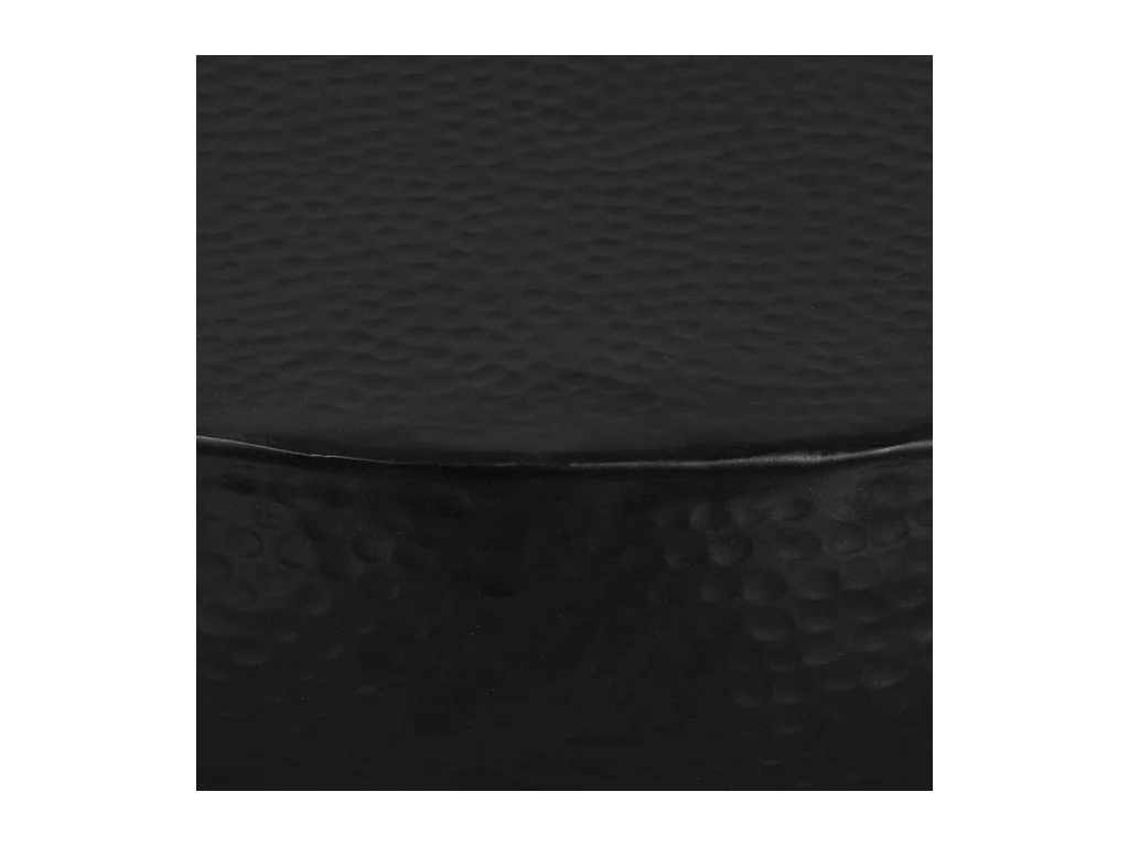 Table basse salon-Table d'appoint Aluminium martelé 70x30 cm Noir SHL12569