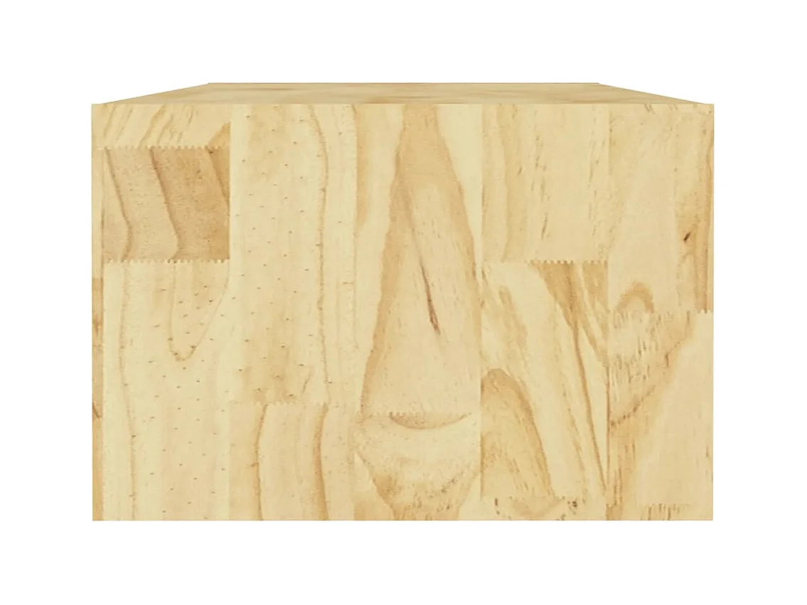 Mesa de centro | Mesa auxiliar de madera maciza de pino gris 50x50x45 cm SHL3550