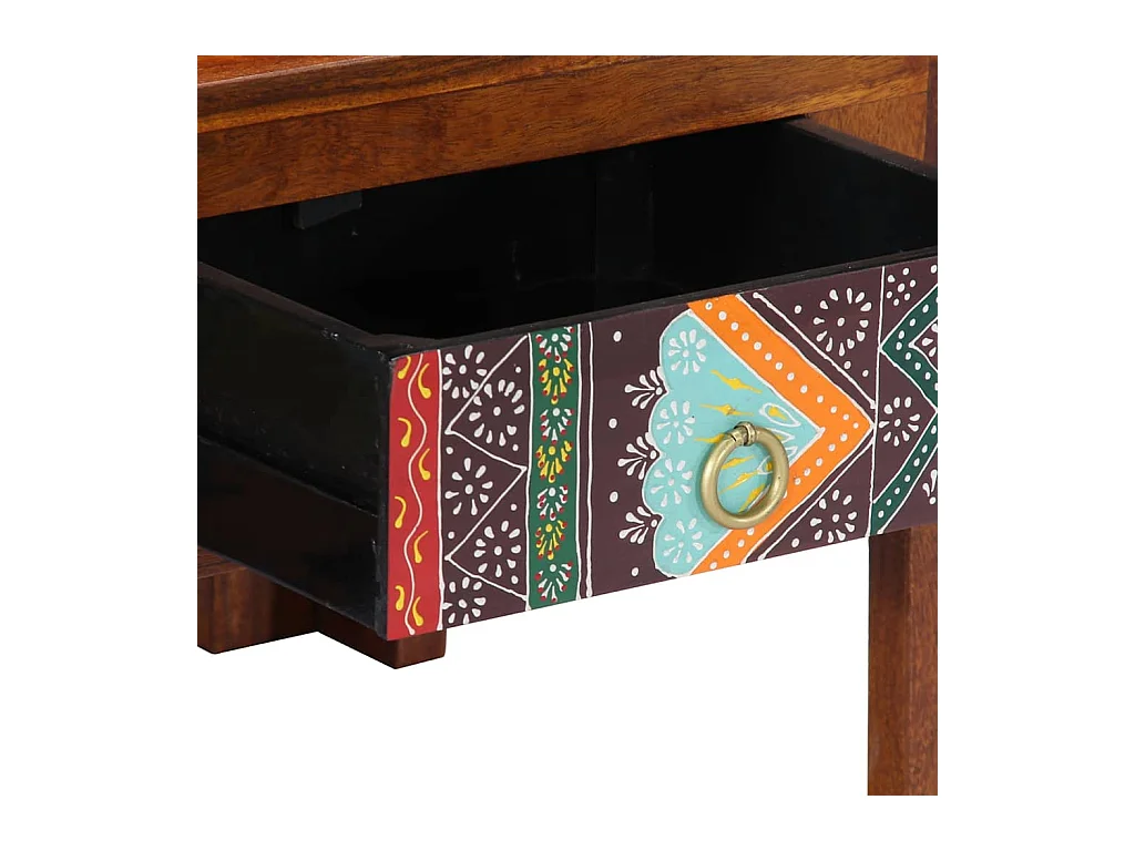 Mesas de centro apilables | Mesitas auxiliares  2 pzasmadera ingeniería metal negro SHL66527