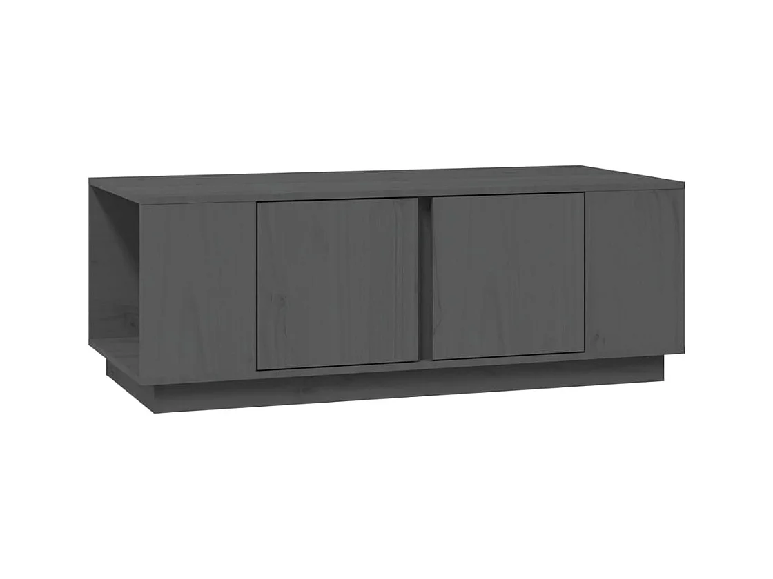 Table basse salon-Table d'appoint Gris 110x50x40 cm Bois massif de pin SHL9351