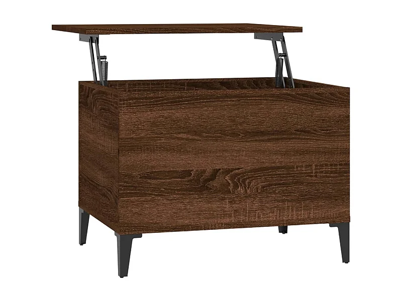 Mesa de centro | Mesa auxiliar madera contrachapada roble ahumado 90x50x36,5 cm SHL2953