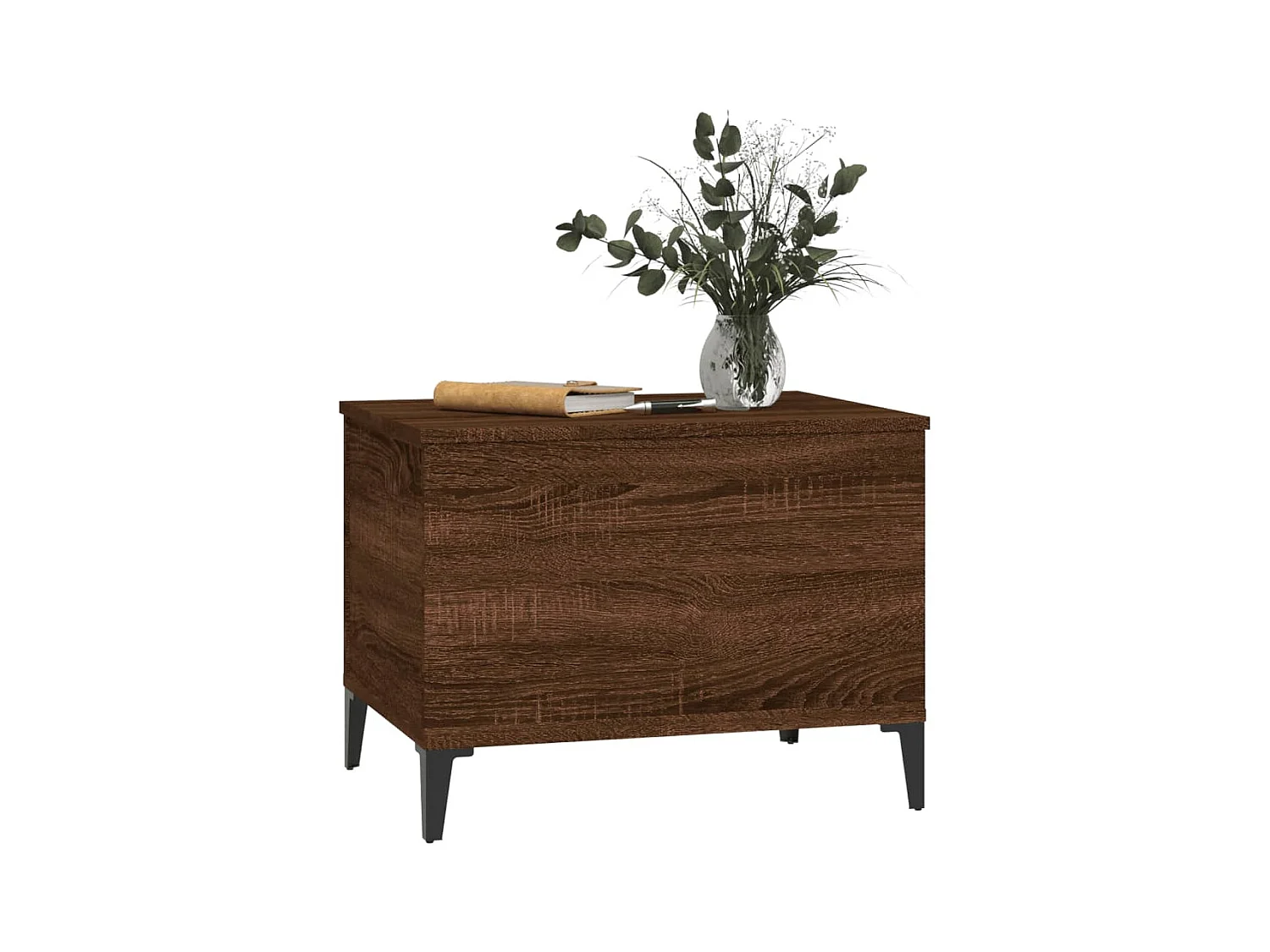 Mesa de centro | Mesa auxiliar madera contrachapada roble ahumado 90x50x36,5 cm SHL2953