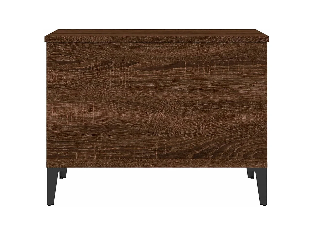 Mesa de centro | Mesa auxiliar madera contrachapada roble ahumado 90x50x36,5 cm SHL2953