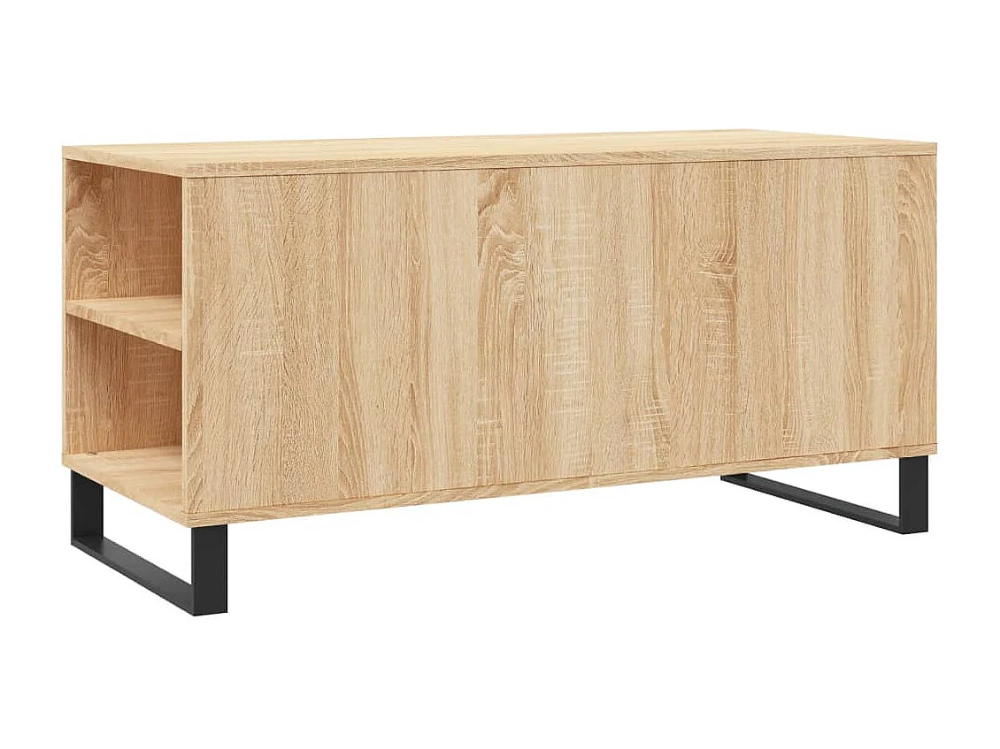 Mesa de centro | Mesa auxiliar superficie vidrio transparente acero 50x50x45 cm SHL3970