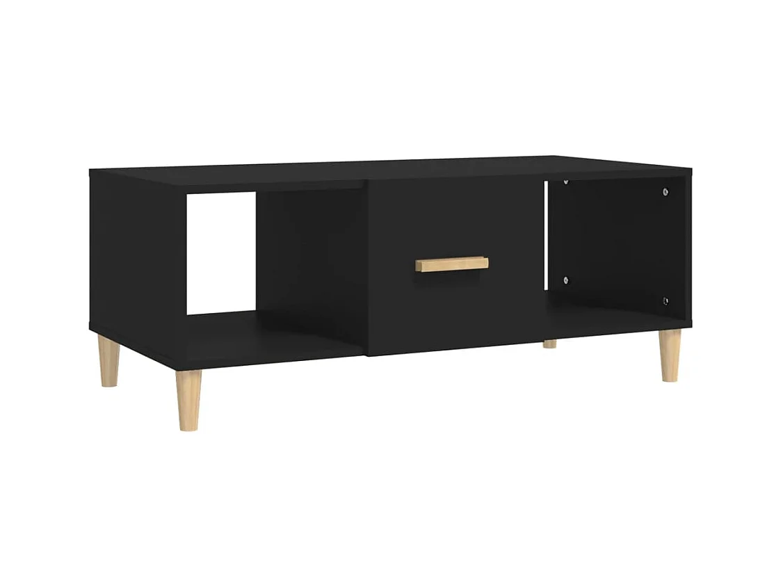 Table basse salon-Table d'appoint noir 102x50x40 cm bois d'ingénierie SHL64644