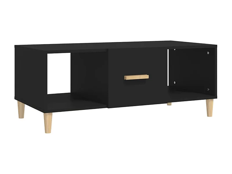 Table basse salon-Table d'appoint noir 102x50x40 cm bois d'ingénierie SHL64644