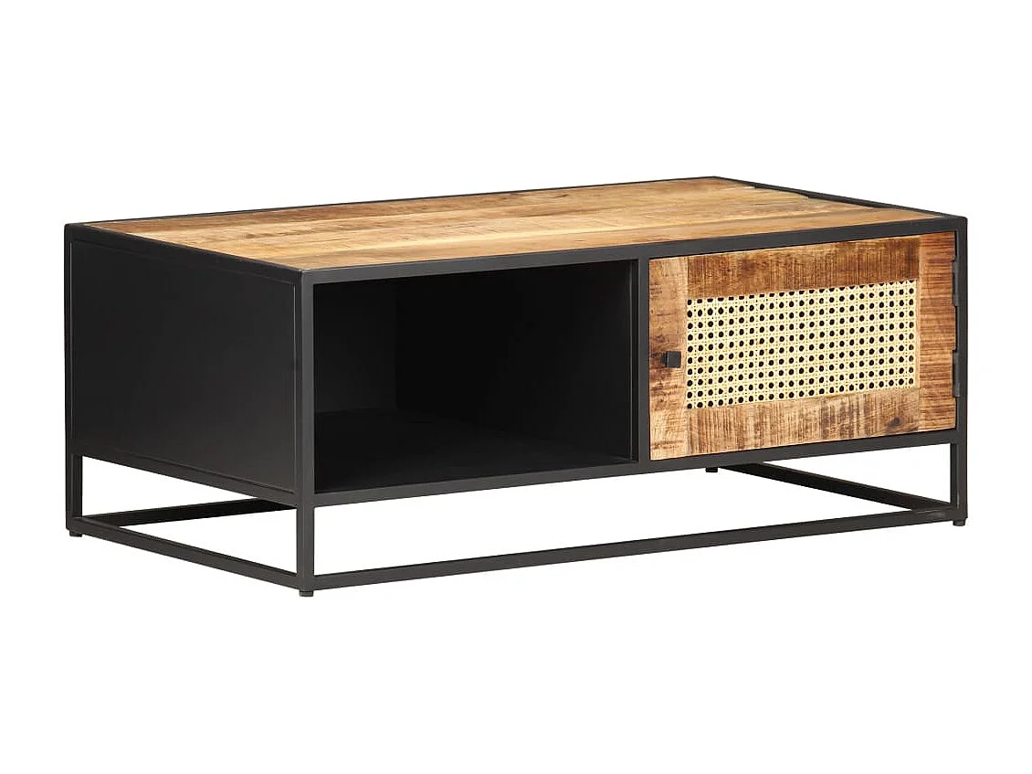 Mesa de centro | Mesa de café | Mesa auxiliar with Drawer Roble artisan 100x51x45 cm SHL4343