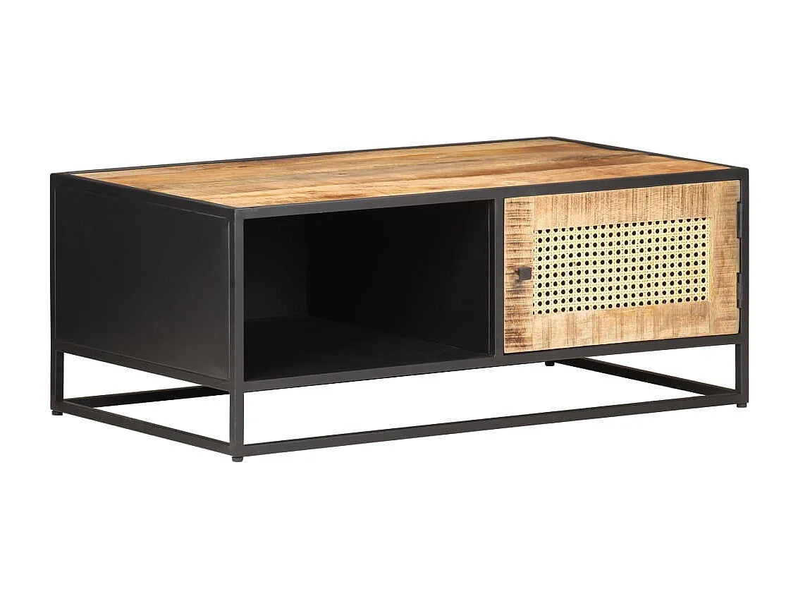 Mesa de centro | Mesa de café | Mesa auxiliar with Drawer Roble artisan 100x51x45 cm SHL4343