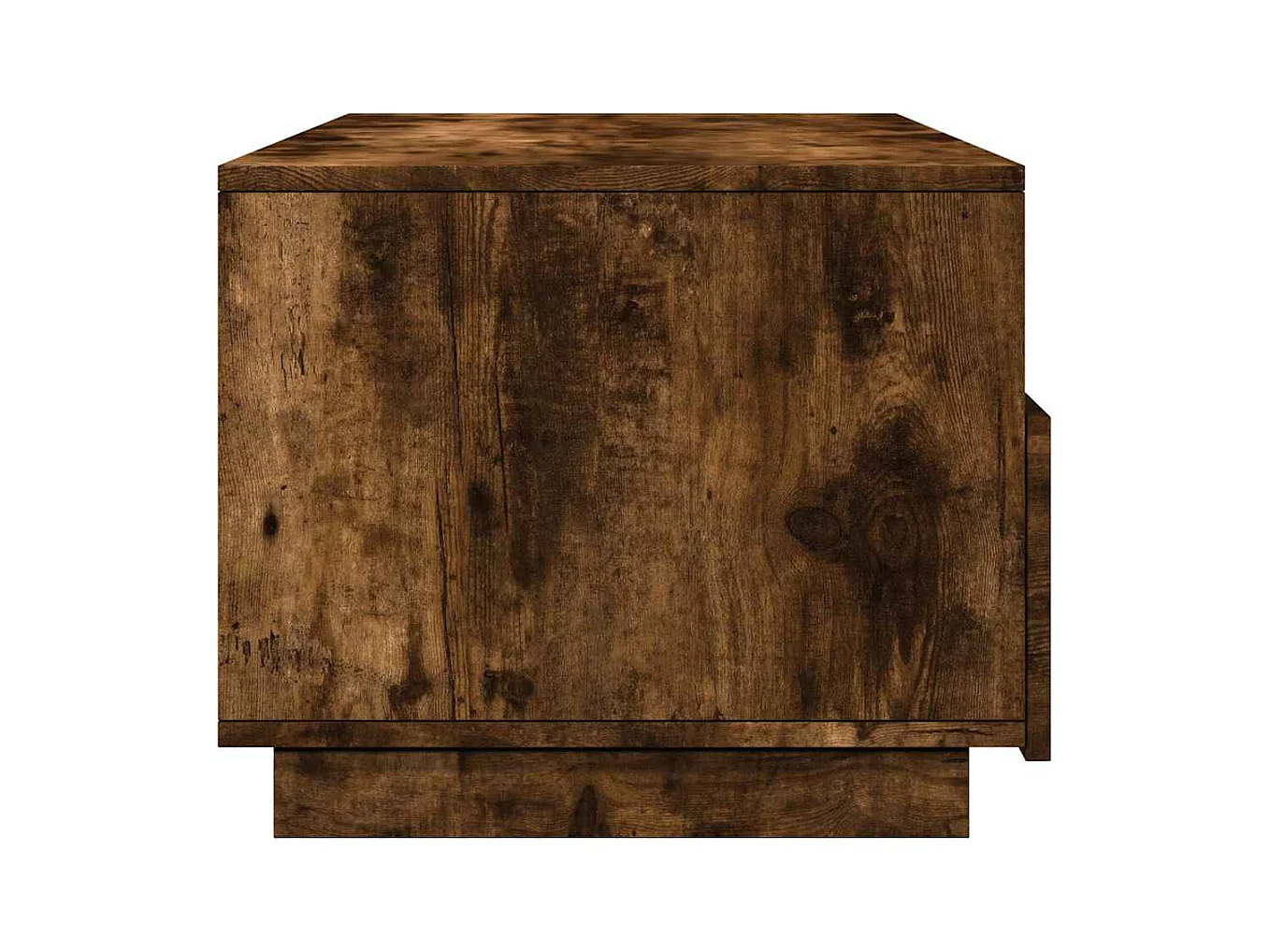 Mesa de centro-Mesa auxiliar de madera maciza de mango rugosa y acero 110 cm SHL408910