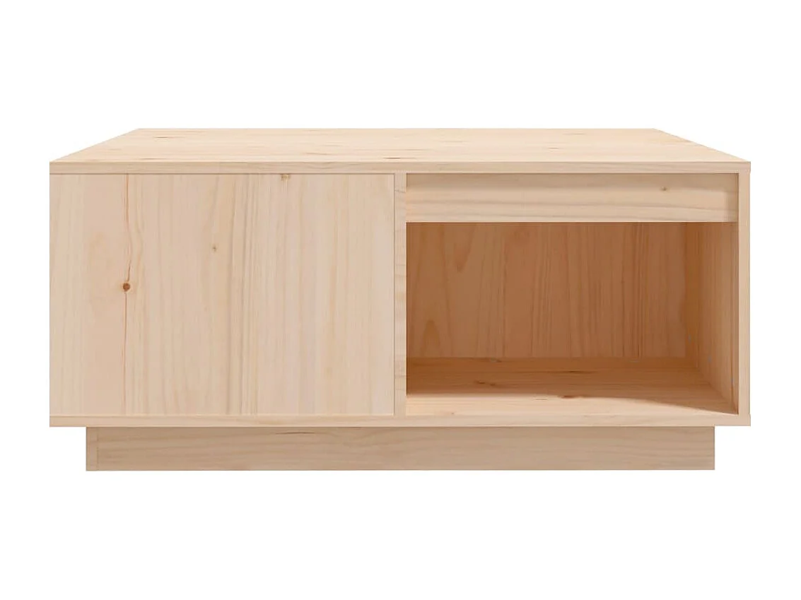Table basse salon-Table d'appoint 80x81x36,5 cm Bois massif de pin SHL22173