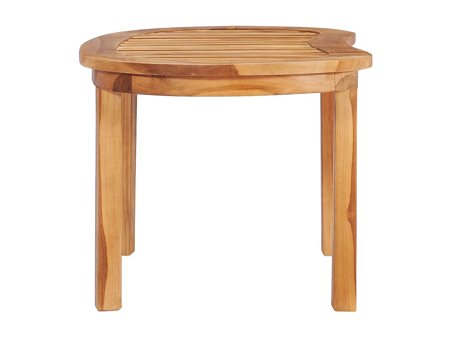 Mesa de centro-Mesa auxiliar de madera maciza de teca 90x50x45 cm SHL2169