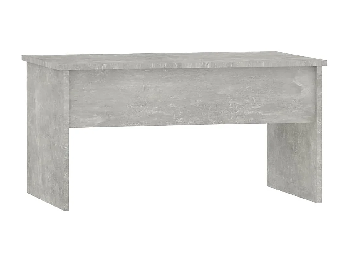 Tavolino da Salotto-Tavolino Basso-Tavolino da Soggiorno Grigio Cemento 80x50.5x41.5 cm in Legno Multistrato SHL6595