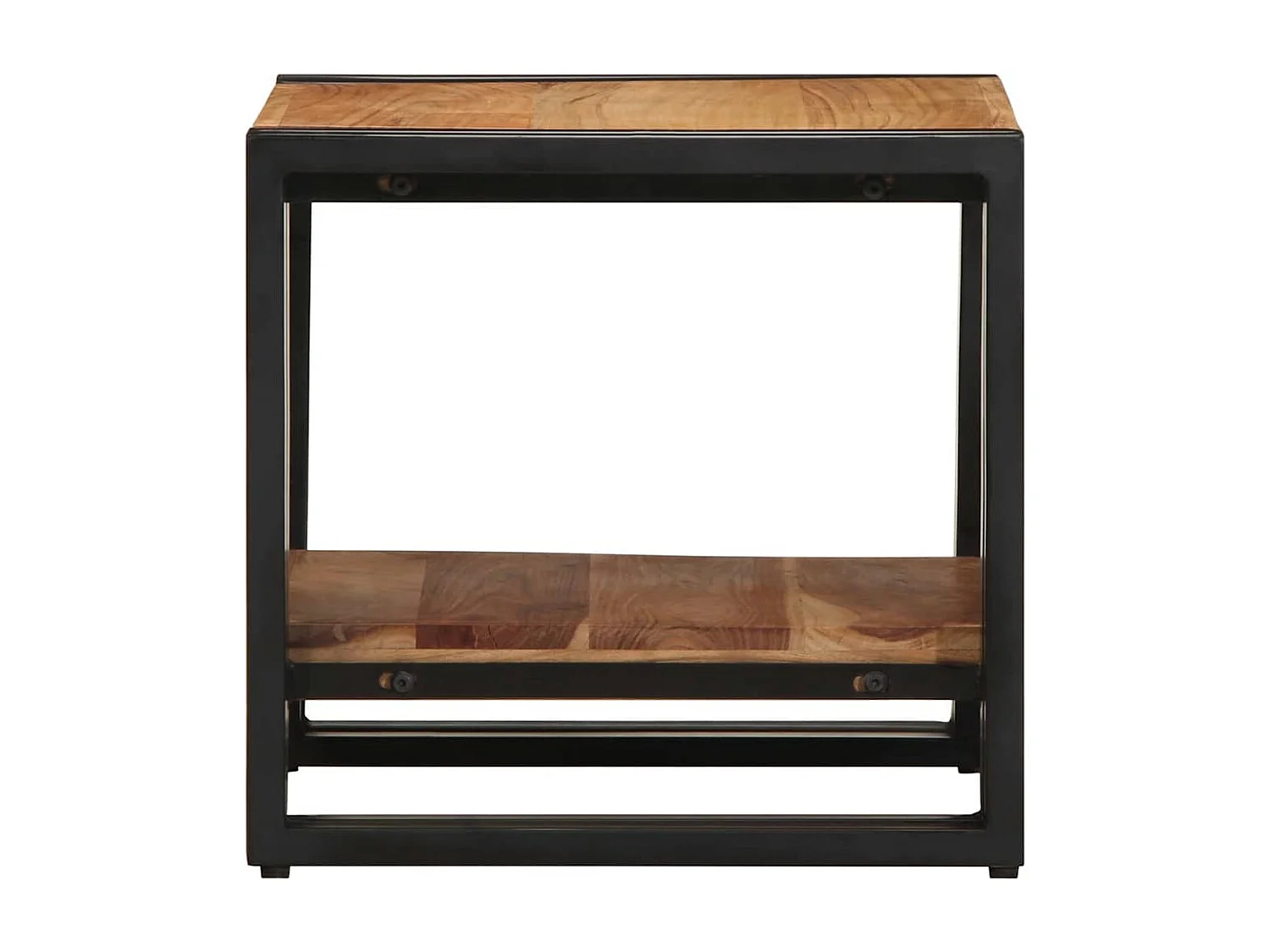 Couchtisch-Wohnzimmertisch-Beistelltische Braun 40x40x38 cm Massivholz Akazie SHL16533