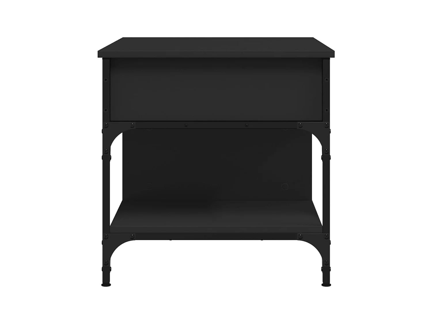 Mesa de centro-Mesa auxiliar de madera maciza reciclada 80x80x40 cm SHL27589