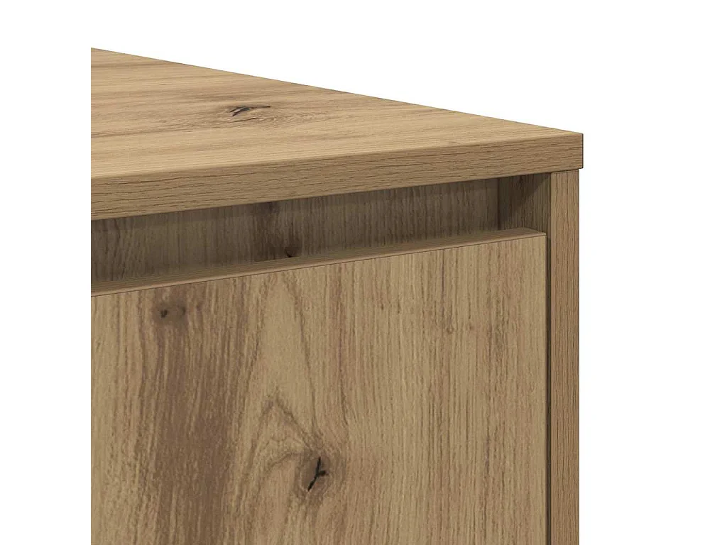 Salontafel | Woonkamertafel | Koffietafel artisanaal eikenkleurig 80 x 80 x 31 cm Bewerkt hout